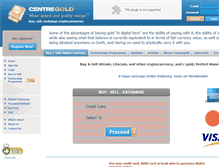 Tablet Screenshot of centregold.com